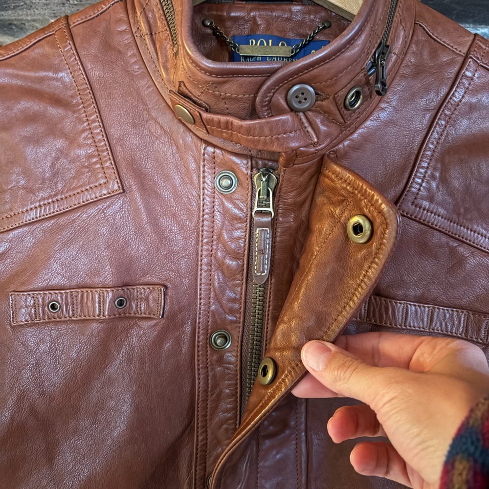 Ralph Lauren Lambskin Bomber Jacket